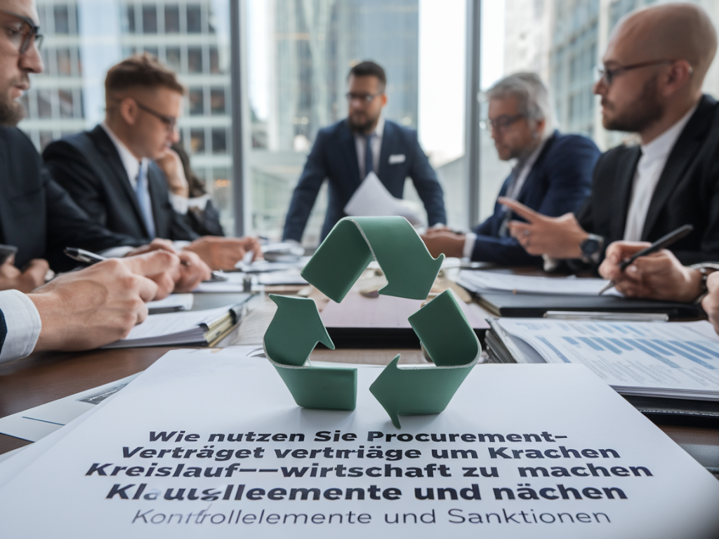 Wie nutzen sie procurement‑verträge, um kreislaufwirtschaft verbindlich zu machen: klauseln, kontrollelemente und sanktionen
