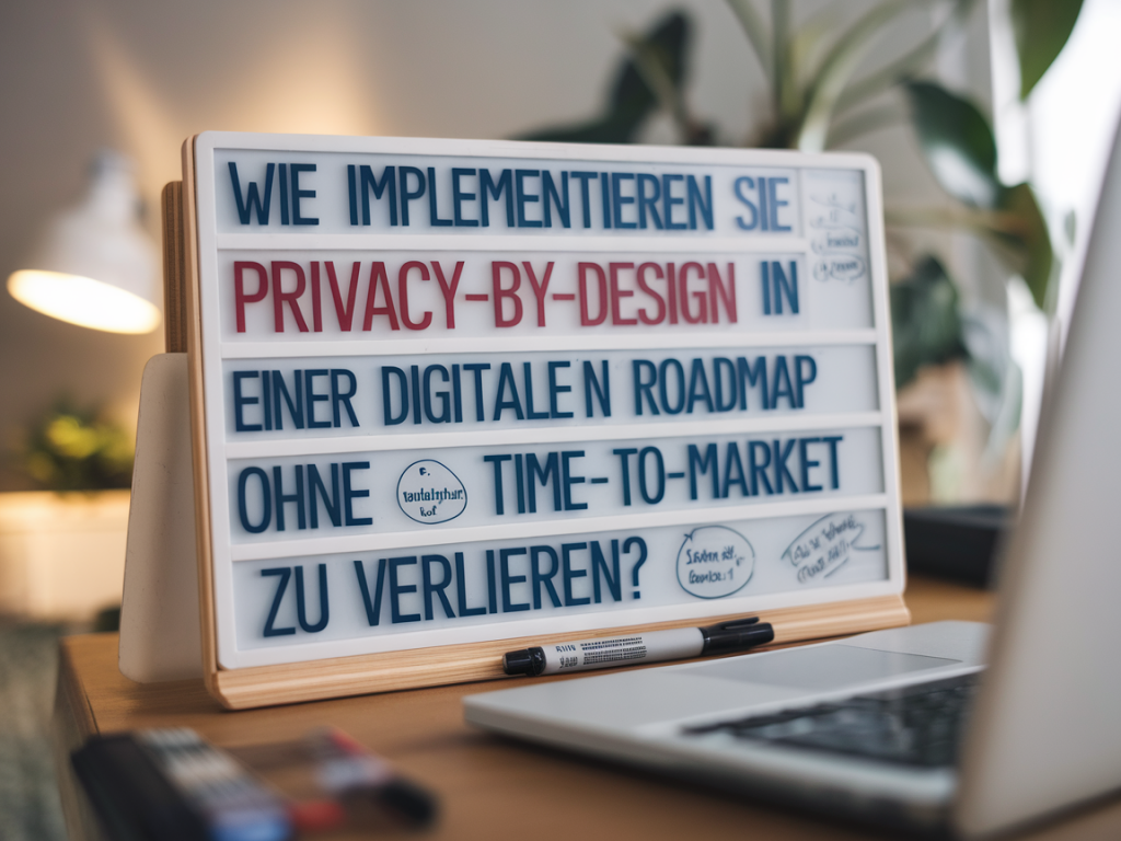 Wie implementieren sie privacy‑by‑design in einer digitalen roadmap ohne time‑to‑market zu verlieren