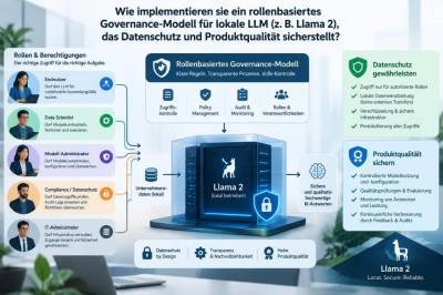 Wie implementieren sie ein rollenbasiertes governance‑modell für lokale llm (z. b. llama 2), das datenschutz und produktqualität sicherstellt