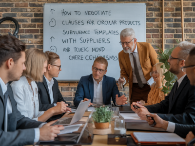 Wie verhandeln sie klauseln für kreislaufprodukte mit lieferanten: vorlagen und kontrollmechanismen